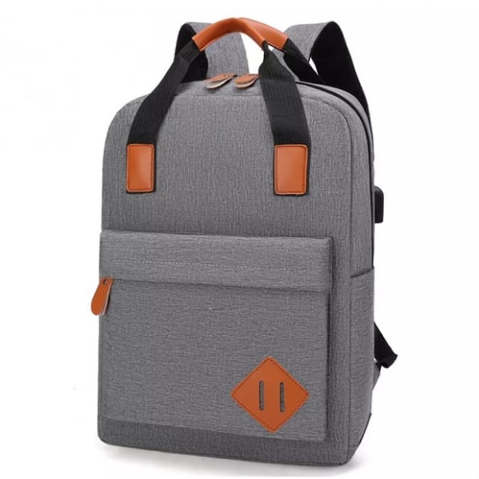 Rucsac multifunctional Cracos®, 15", 3 piese, rucsac, borseta de umar, plic, 30x12x42 centimetri, ideal pentru activitati cotidiene, gri [3]