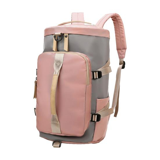Rucsac multifunctional, Cracos, dimensiuni 45x25x26 centimetri, compartiment pentru incaltaminte si accesorii umede, capacitate 35L, roz [2]