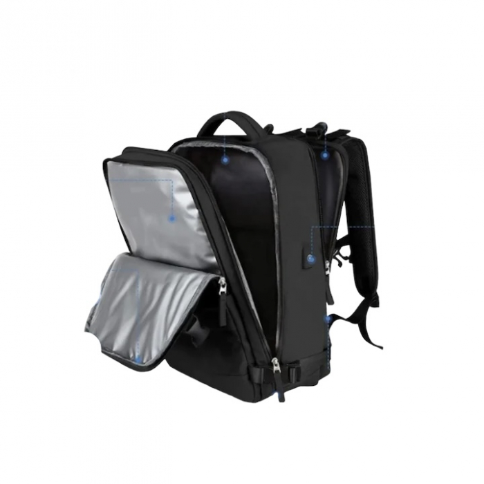 Rucsac multifuncțional Cracos negru 45x35x20 cm [8]