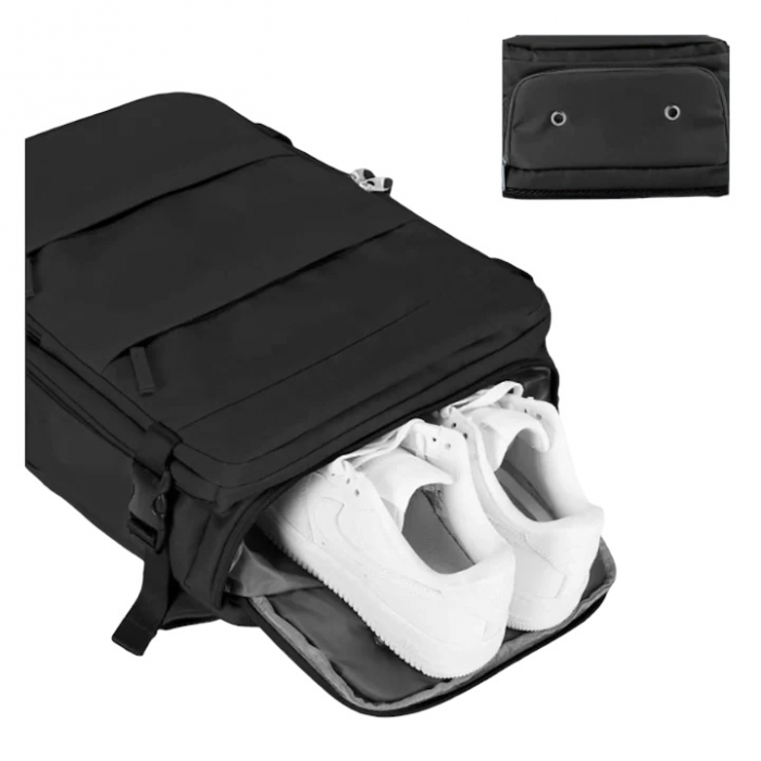 Rucsac multifuncțional Cracos negru 45x35x20 cm [7]