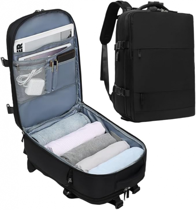 Rucsac multifuncțional Cracos negru 45x35x20 cm [3]