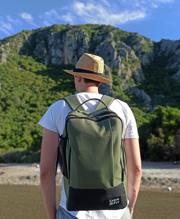 Ghiozdan CabinFly 20L verde compatibil Ryanair [6]