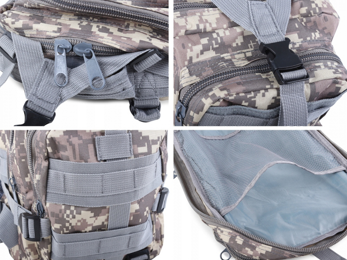 Rucsac tactic camuflaj cu compartimente multiple 43x25x24 cm [7]