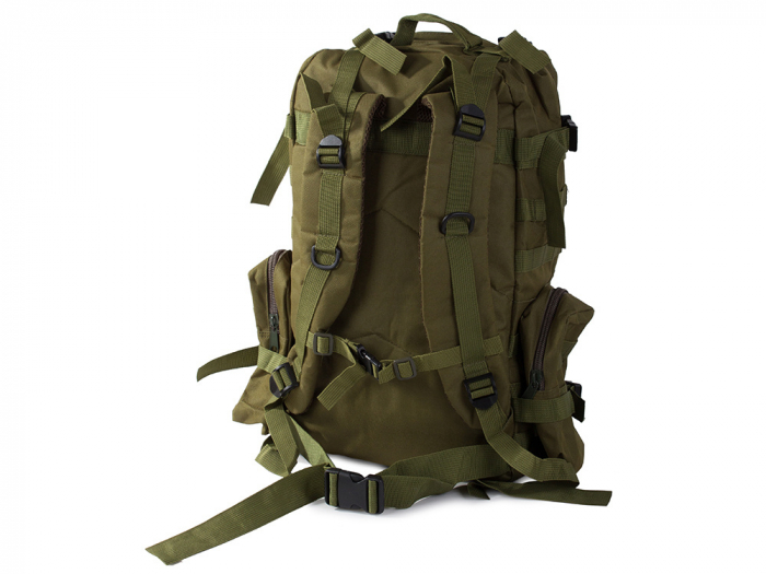 Rucsac tactic militar, Cracos®, dimensiuni 50x55x20cm, 45L, verde, ideal pentru drumetii, activitati in natura sau expeditii [7]