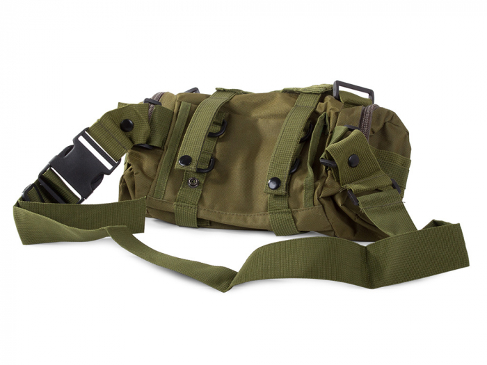 Rucsac tactic militar, Cracos®, dimensiuni 50x55x20cm, 45L, verde, ideal pentru drumetii, activitati in natura sau expeditii [14]