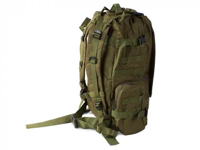 Rucsac tactic militar, Cracos®, dimensiuni 50x55x20cm, 45L, verde, ideal pentru drumetii, activitati in natura sau expeditii [9]