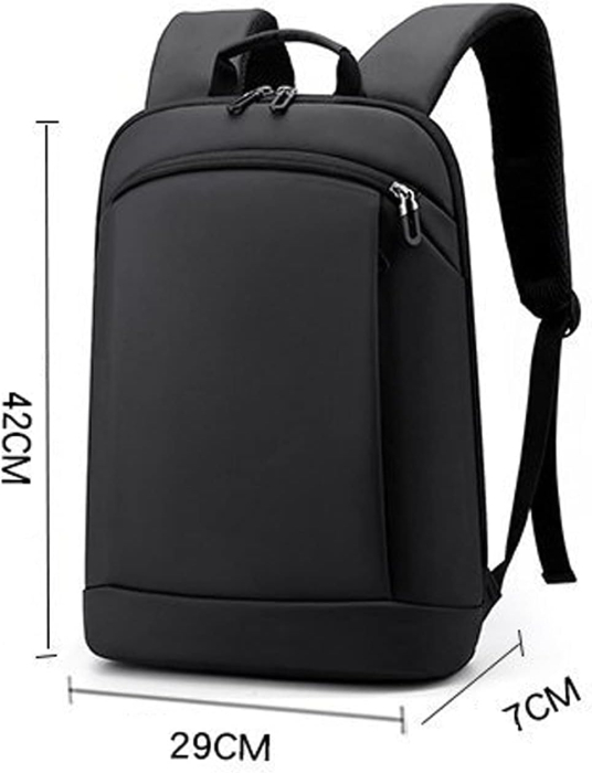 Rucsac Ultraslim Laptop Cracos Negru 40x29x10 cm 24L Rezistent la Apă [3]