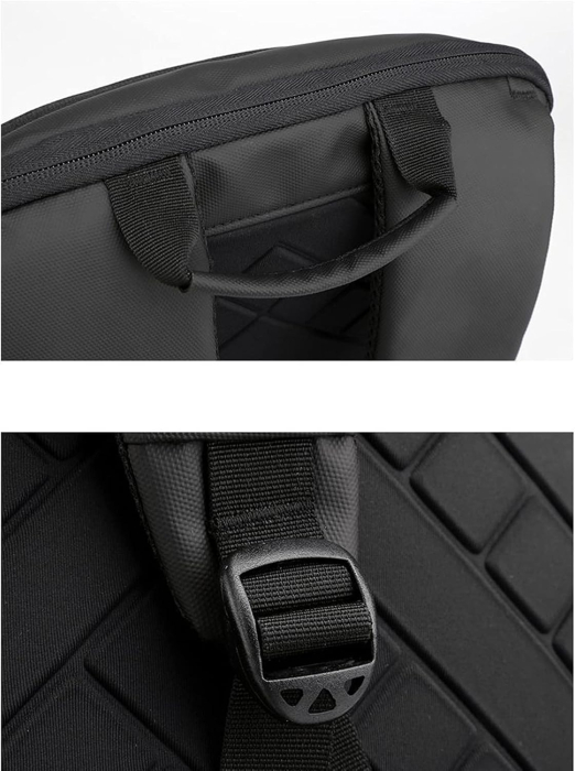 Rucsac Ultraslim Laptop Cracos Negru 40x29x10 cm 24L Rezistent la Apă [5]
