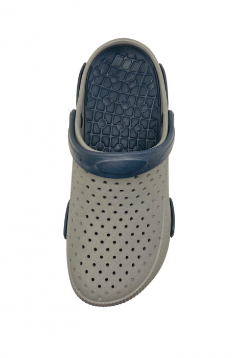 Saboti de gradina pentru barbati, din material EVA, gri inchis, marime 43, cu gauri pentru circulatia aerului, foarte usori, 27.5 centimetri [6]