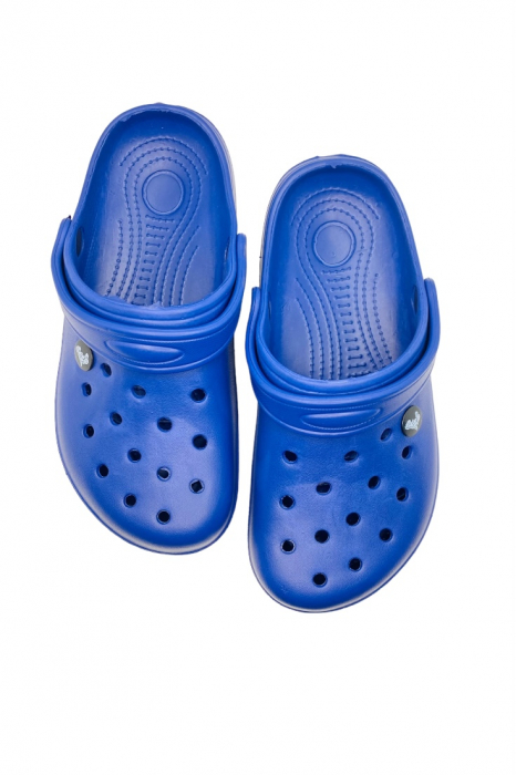 Saboti de gradina sau medicali pentru dama, Tecos, din material EVA, albastru, marime 36, cu gauri pentru circulatia aerului, foarte usori, 22.5 centimetri [5]