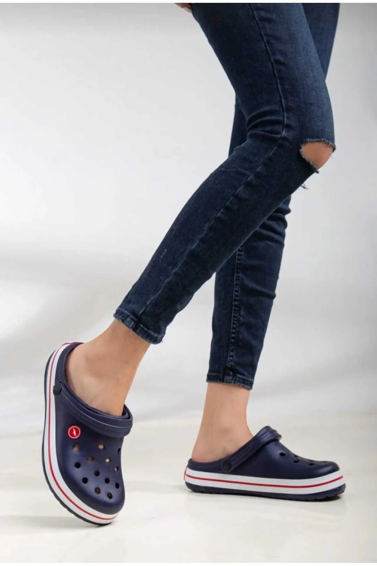 Saboti de gradina sau medicali unisex, Tecos®, din material EVA, albastru, marime 36, cu gauri pentru circulatia aerului, foarte usori, 22 centimetri [7]