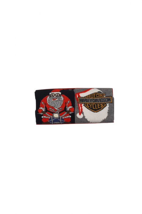 Set 2 Perechi Sosete Multicolore cu Model de Craciun, marime 41-44, 2 modele [2]