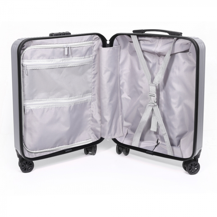 Set CabinFly Ryanair Priority – Troller și Rucsac Gri 55x40x20 cm [6]