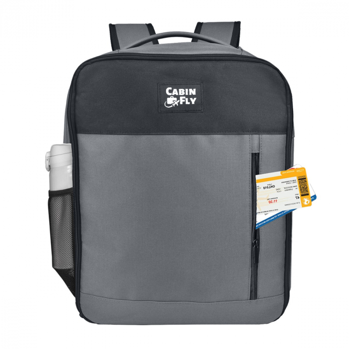 Set CabinFly Ryanair Priority – Troller și Rucsac Gri 55x40x20 cm [2]