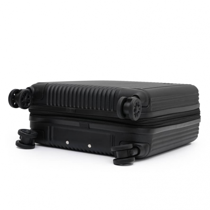 Set Bagaje CabinFly – Troller Negru + Rucsac Gri Compatibile Wizz Air Priority [4]