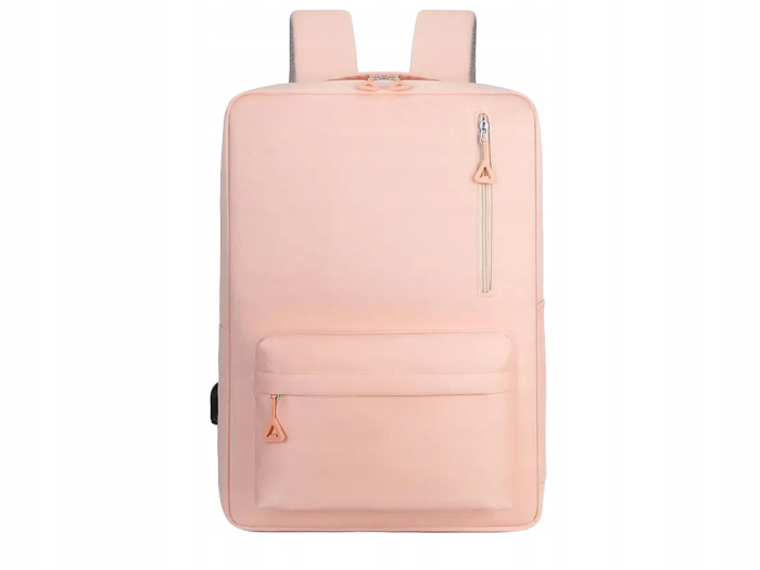 Set călătorie Cracos roz cu rucsac laptop USB și trusă cosmetică 9 piese [4]