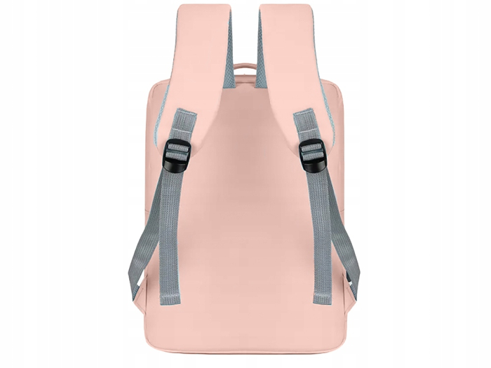 Set călătorie Cracos roz cu rucsac laptop USB și trusă cosmetică 9 piese [6]