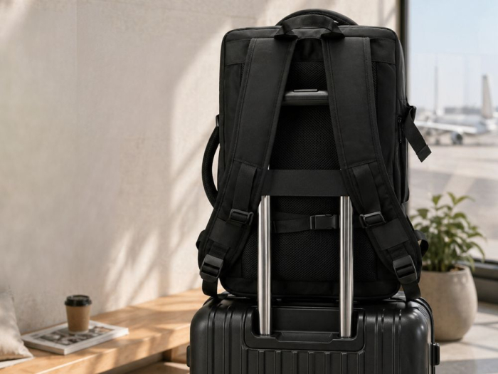 Set calatorie rucsac vacuum Cracos 50x36x23 cm cu pompa electrica si accesorii incluse [8]