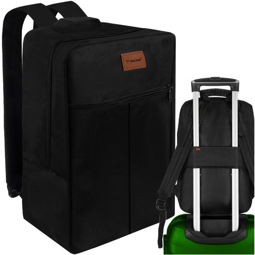 Set Rucsac Cracos Negru + Husă Ploaie – Bagaj Cabină Ryanair [4]