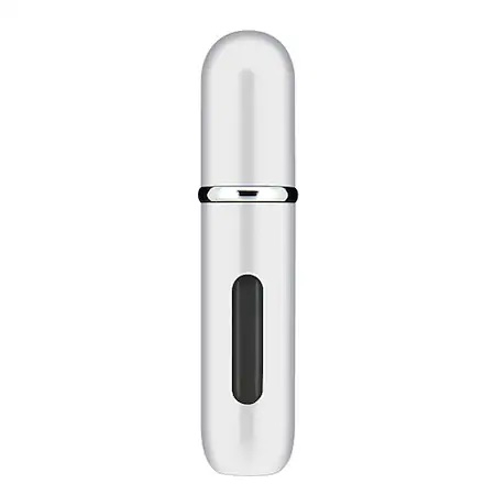 Set recipiente de parfumuri pentru calatorie, Tecos, 2 recipiente, culoare negru/argintiu, 5ml [4]