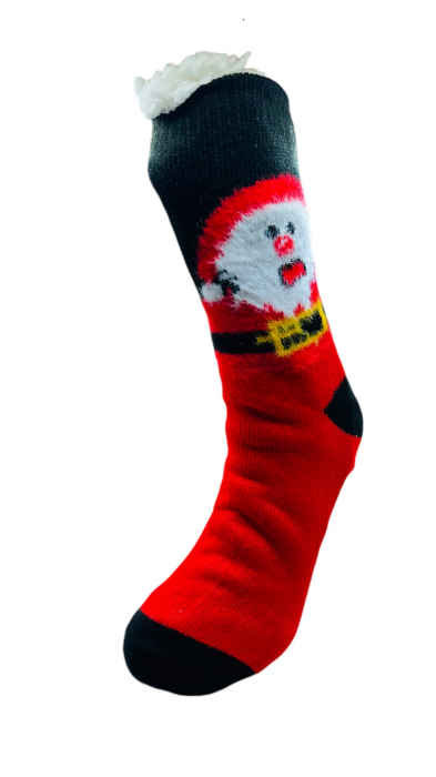 Set sosete termice de barbati, cu design de sarbatori, Tecos®, marime 40-46, ambalate in cutie cadou, ideale pentru Sarbatorile de iarna, 2 perechi [5]