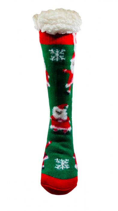 Set sosete termice de barbati, cu design de sarbatori, Tecos®, marime 40-46, ambalate in cutie cadou, ideale pentru Sarbatorile de iarna, 2 perechi [2]