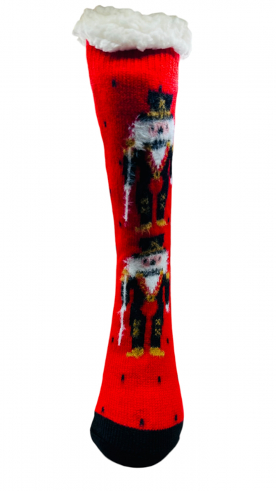 Set sosete termice de barbati, cu design de sarbatori, Tecos®, marime 40-46, ambalate in cutie cadou, ideale pentru Sarbatorile de iarna, 3 perechi [2]