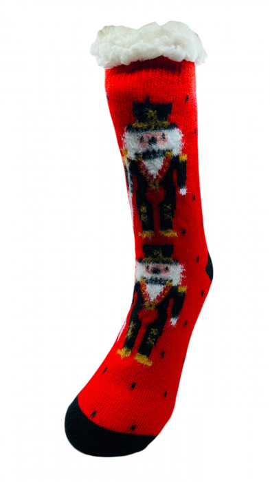 Set sosete termice de barbati, cu design de sarbatori, Tecos®, marime 40-46, ambalate in cutie cadou, ideale pentru Sarbatorile de iarna, 3 perechi [3]