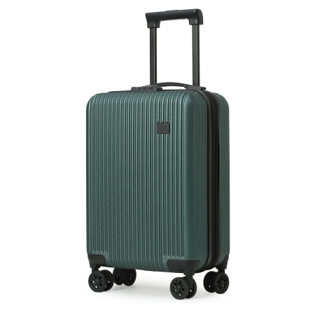 Trollere - Bagaj de cabină CabinFly Cruisair 55x35x22/25 cm ABS verde – troller 48L pentru Air France, KLM și TAROM