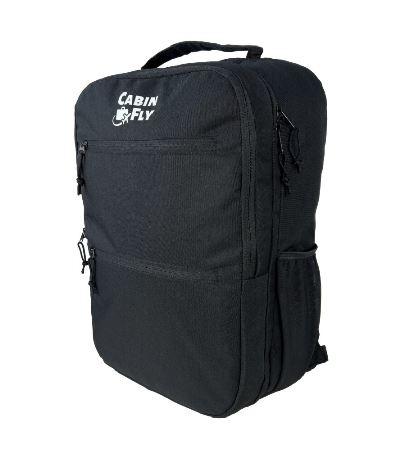 Bagaje de cabina CabinFly - https://wwRucsac Cabinfly Skyrocket 55x40x20 cm – Bagaj de Mână Ideal pentru Ryanair & Wizzair, 44L, Negruw.cracos.ro/bagaj-cabina-rucsac-cabinfly-skyrocket-55x35x25-48l-negru