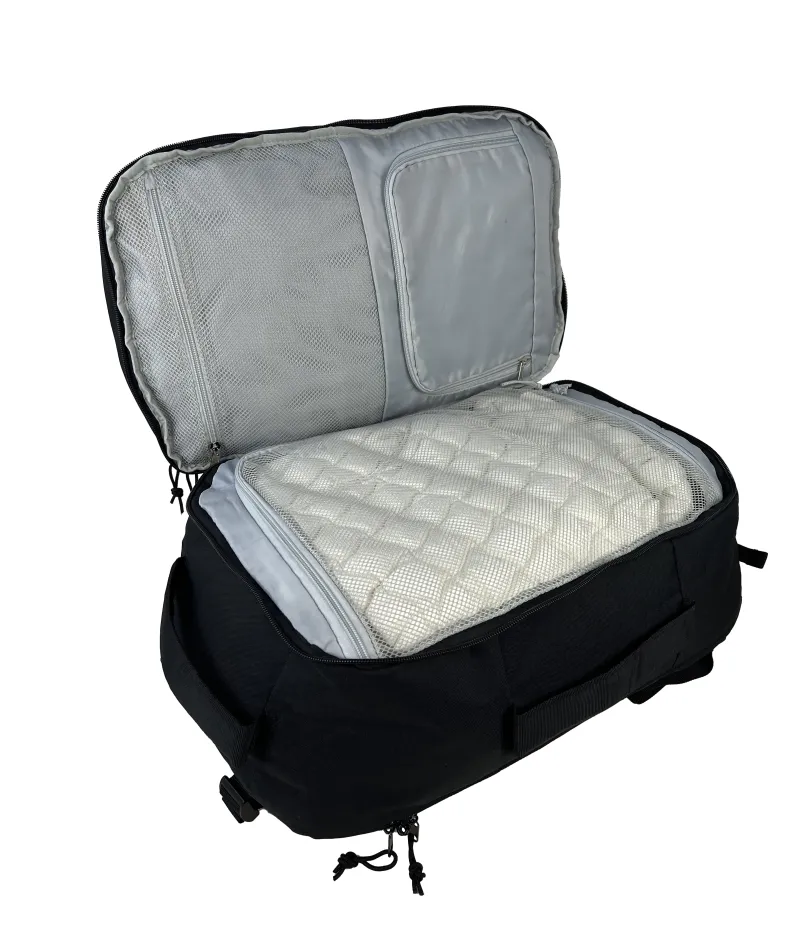 Rucsac Cabinfly Skyrocket 55x40x20 cm – Bagaj de Mână Ideal pentru Ryanair & Wizzair, 44L, Negru [3]