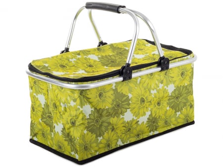 Cos de picnic termic, Tecos, pliabil, pentru cumparaturi sau depozitare la rece, dimensiuni 44x23x22cm, verde, ideal pentru iesiri in natura sau pastrarea alimentelor la temperatura optima [2]