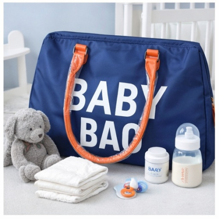 Geantă Baby Bag Cracos albastru – geantă maternitate și bebeluși, spațioasă și impermeabilă [2]
