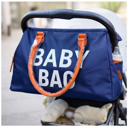Geantă Baby Bag Cracos albastru – geantă maternitate și bebeluși, spațioasă și impermeabilă [4]