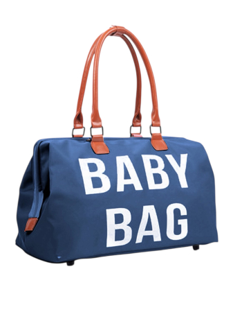 Rucsacuri - Geantă Baby Bag Cracos albastru – geantă maternitate și bebeluși, spațioasă și impermeabilă