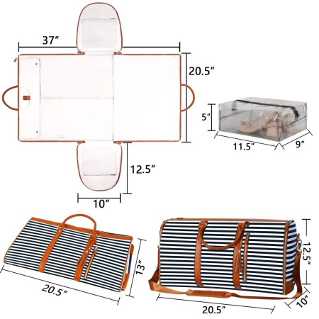 Geantă de călătorie tip husă costume pliabilă unisex roz – Cracos [1]