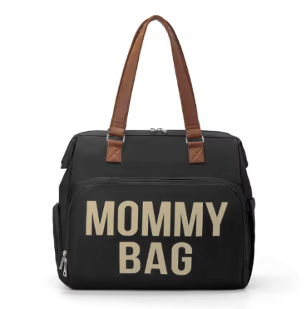 Accesorii calatorie - Geantă de voiaj tip rucsac Mommy Bag Cracos – Model Multifuncțional, 40x38x18 cm, negru