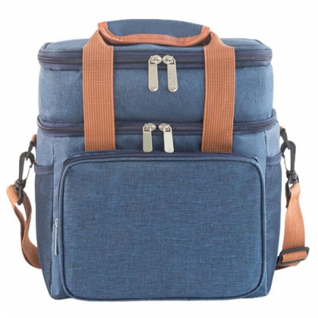 Geanta termoizolanta pentru picnic sau camping, Tecos, 15L, dimensiuni 28 x 23 x 18 cm, albastru [6]