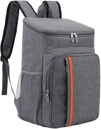 Accesorii calatorie - Geantă termoizolantă tip rucsac Tecos 18L – Ideală pentru Picnic & Camping, gri