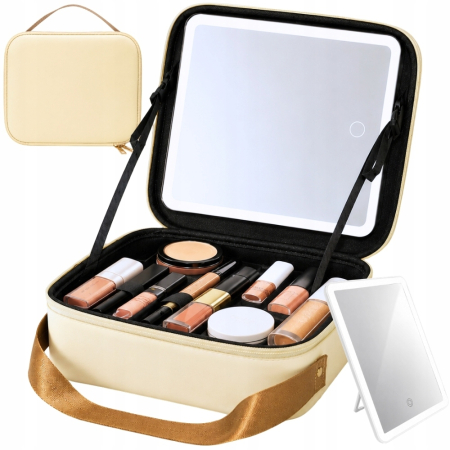 Geantă cosmetice Tecos 26x23x11 cm cu oglindă LED [3]