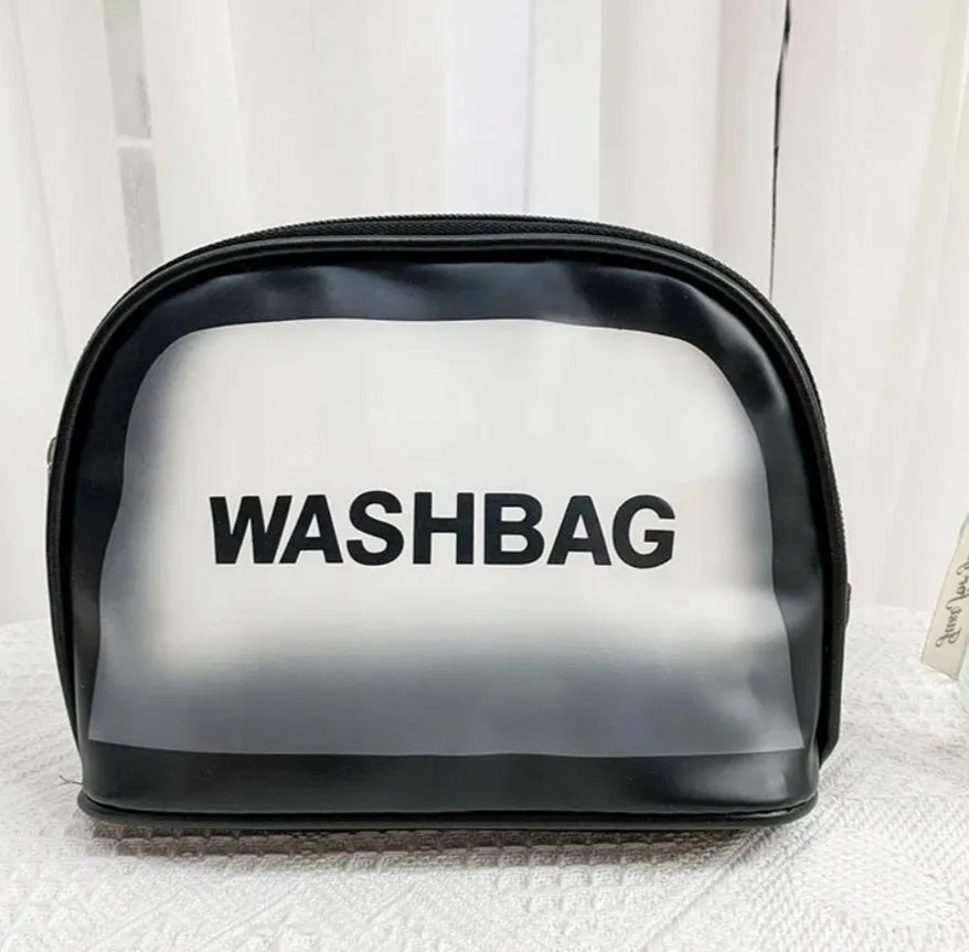Organizatoare bagaje - Geanta voiaj pentru cosmetice, Tecos®, dimensiuni 20x8.5x14.5 cm, impermeabila, negru