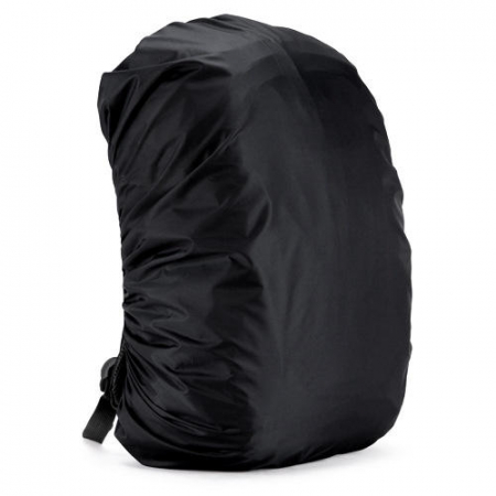 Organizatoare bagaje - Husa impermeabilă pentru rucsac de drumeție, ghiozdan de școală sau echipament de camping, Tecos, 35 L, foarte ușoară, neagră