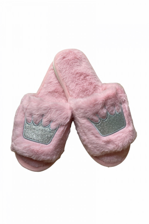 Papuci casa - Papuci casa dama, roz, marime 40-41, 27 centimetri