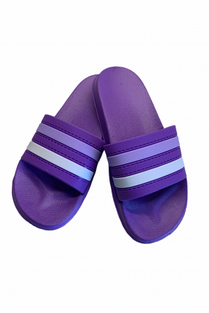 Papuci plaja - Papuci dama , mov, marime 41, bareta multicolora
