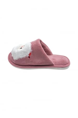 Papuci de casa cu motive de Crăciun pentru femei, Tecos®, roz, mărime 36-37, 23 centimetri, talpa comoda și călduroși [1]