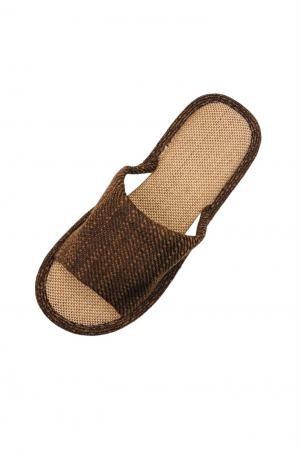 Papuci de casa decupati pentru barbati, TECOS, maro, marime 40-41, 27 centimetri, talpa moale [3]