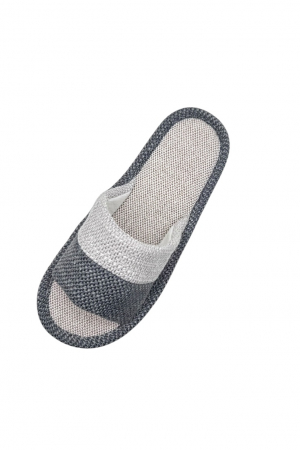 Papuci de casa decupati pentru barbati, Tecos®, marime 40-41, gri inchis, talpa foarte comoda, 27 centimetri [3]