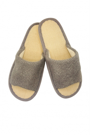 Papuci de casa decupati pentru barbati, TECOS, marime 40-41, talpa foarte comoda, 27 centimetri [0]