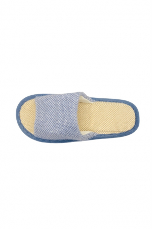 Papuci de casa decupati pentru barbati, TECOS, albastru, marime 40-41, talpa foarte comoda, 27 centimetri [2]