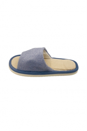 Papuci de casa decupati pentru barbati, TECOS, albastru, marime 40-41, talpa foarte comoda, 27 centimetri [1]
